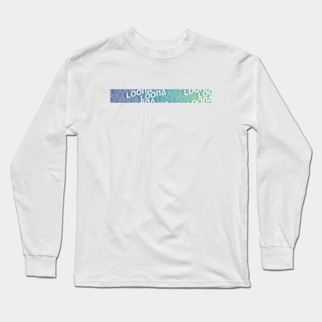 LOONA Gradient Stripe Long Sleeve T-Shirt by CYPHERDesign